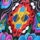 Bolsa tailandesa com bordas estilo hippie bordada