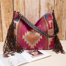 Bolsas femininas feitas à mão em lona, linho, praia, bolsa de um ombro.