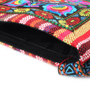 Bolsa tailandesa com bordas estilo hippie bordada