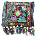 Bolsa tailandesa com bordas estilo hippie bordada