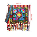 Bolsa tailandesa com bordas estilo hippie bordada