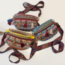 (PROMOÇÃO RELÂMPAGO - [70% OFF] - ÚLTIMO DIA) - Bolsa Feminina Vintage, bordada, de ombro, estilo hippie.